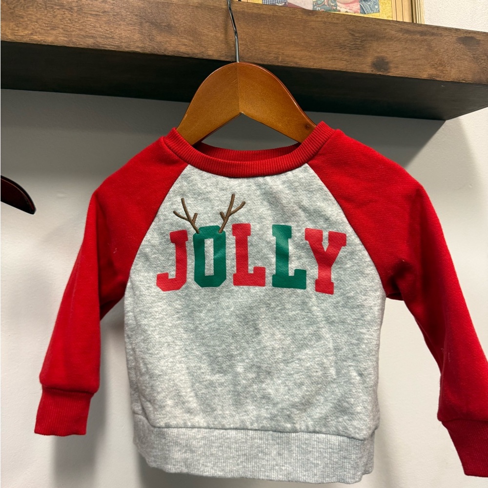 Falls Creek Red and Gray Jolly Kids Shirt